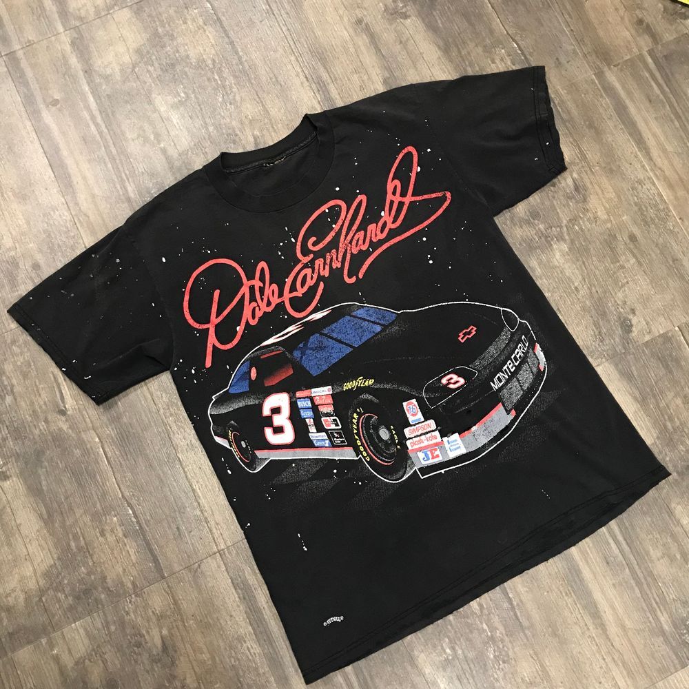 Vintage Dale Earnhardt Nutmeg AOP In Space Tshirt NO SIZE TAG Flaw* (622)
